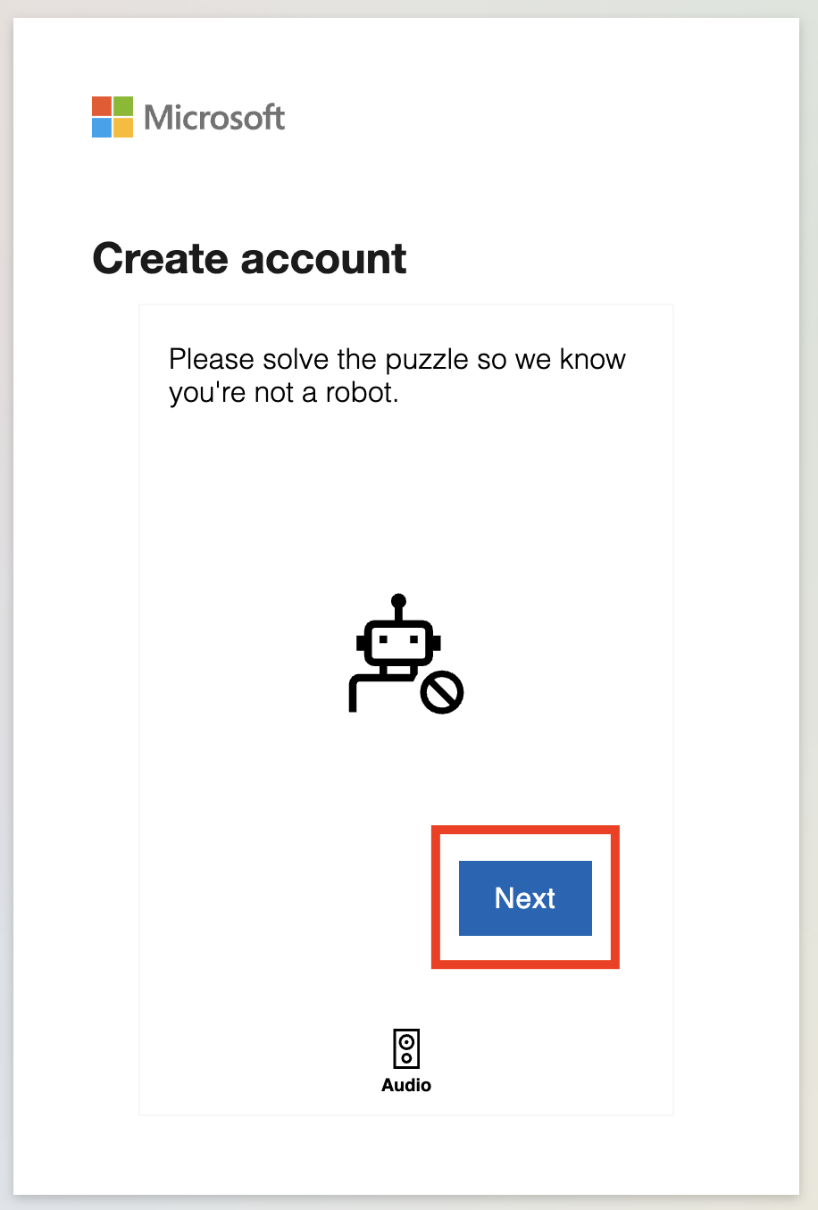 Screenshot of proof you are not robot