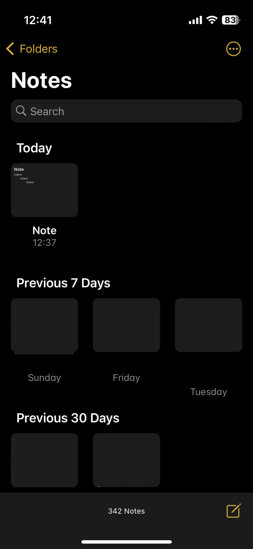 Picture about gallery mode of iPhone memo