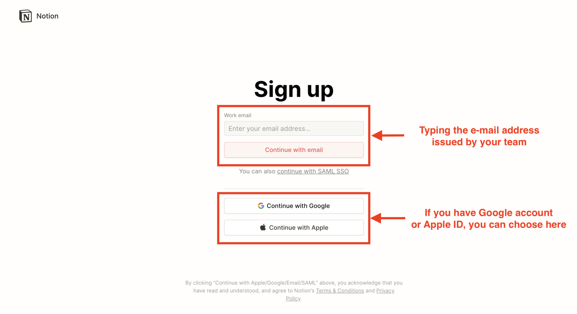 Image of creating account