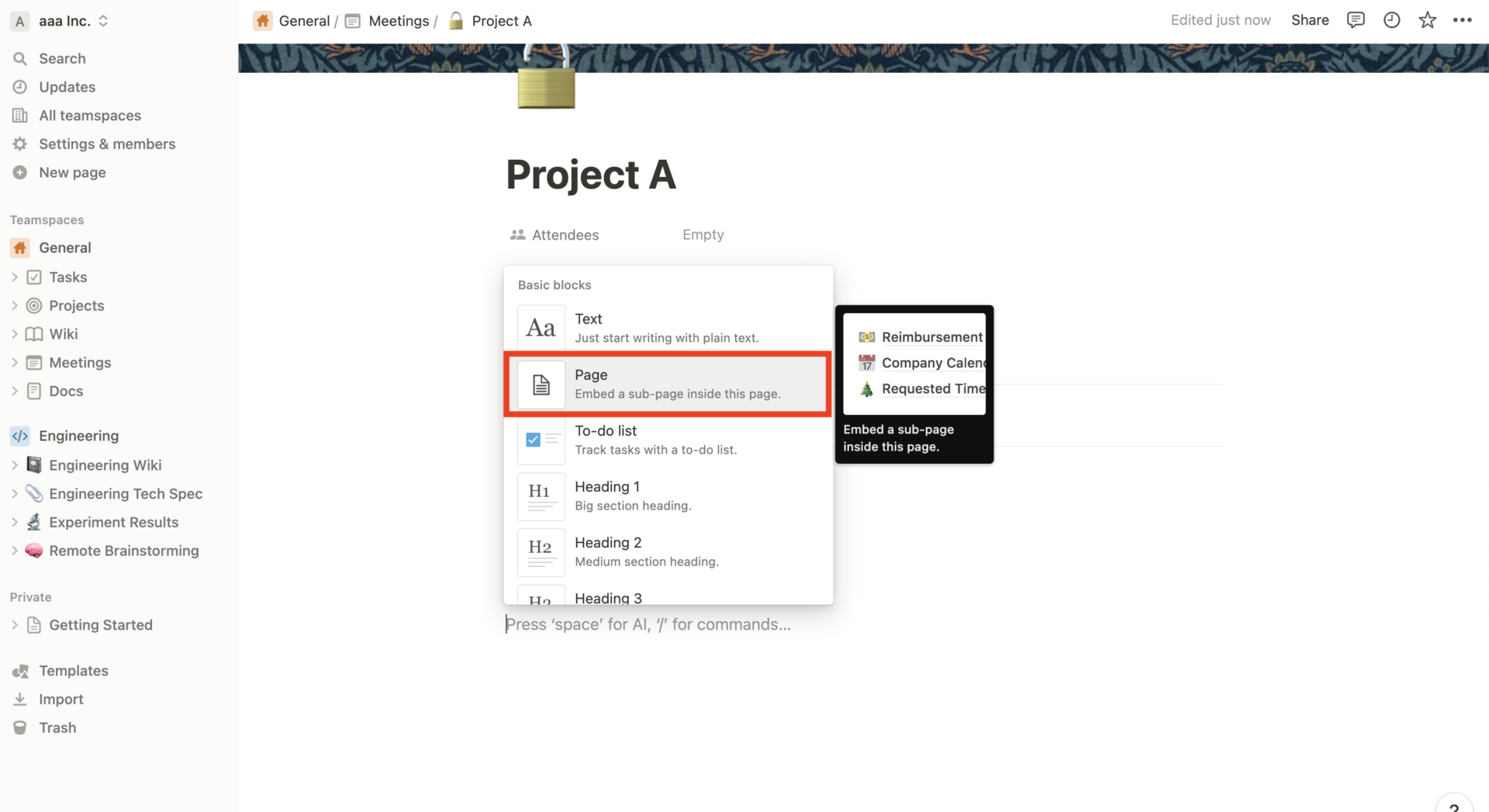 Image of choosing Page