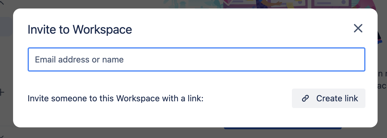 Image of inviting member to Trello