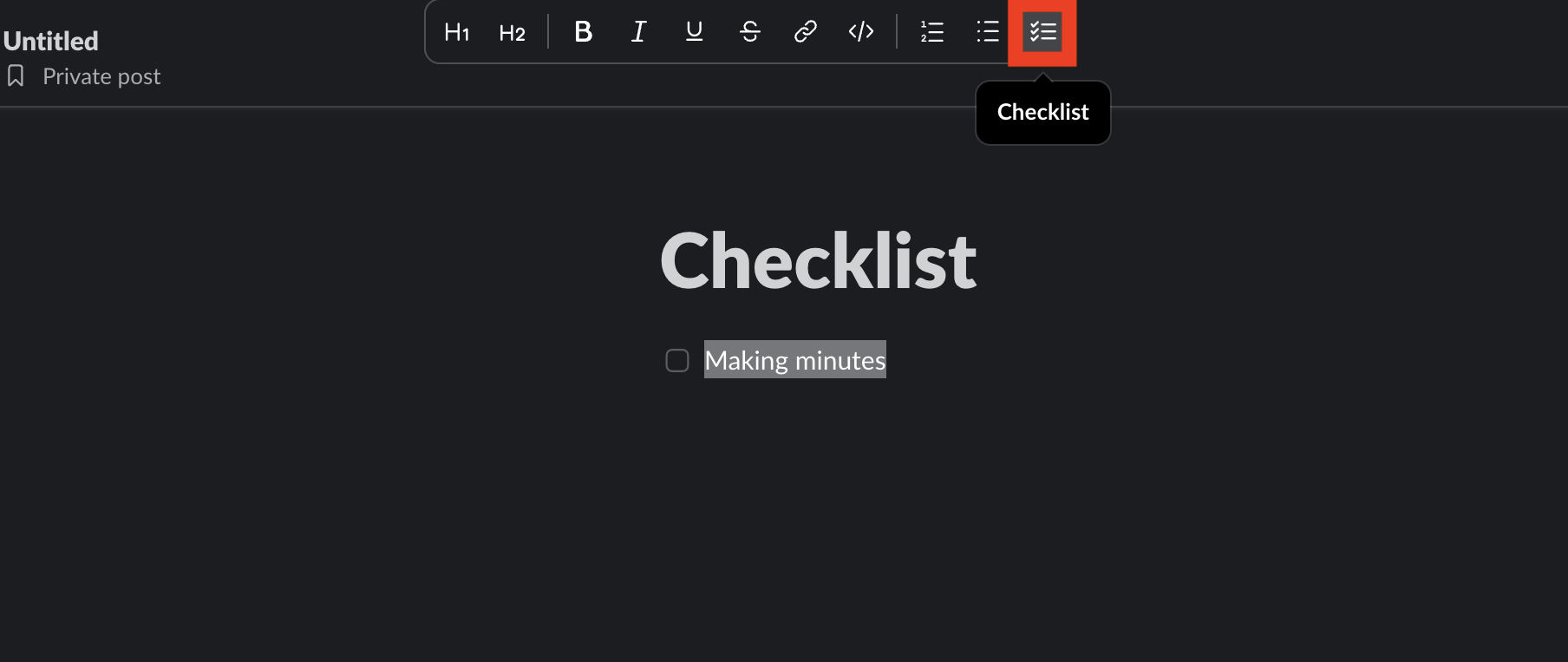 Image of clicking the checkbox