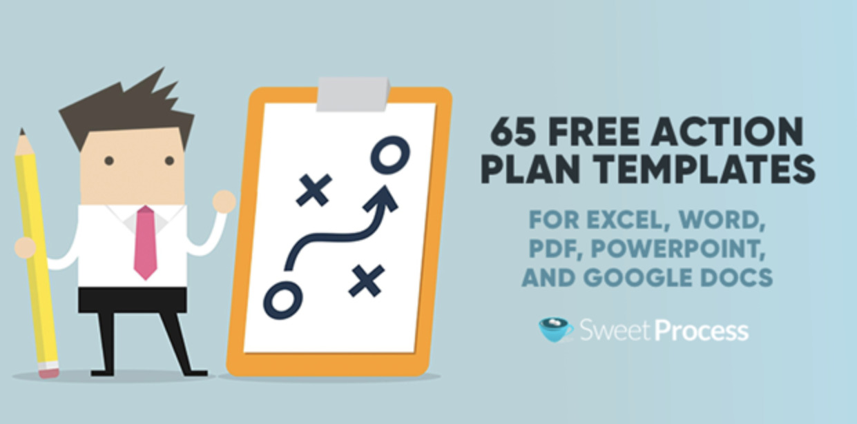 Image of action plan template by Sweetprocess