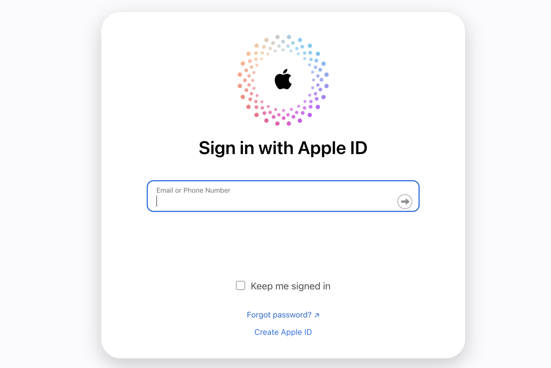 Image of Sign in of iCloud Drive