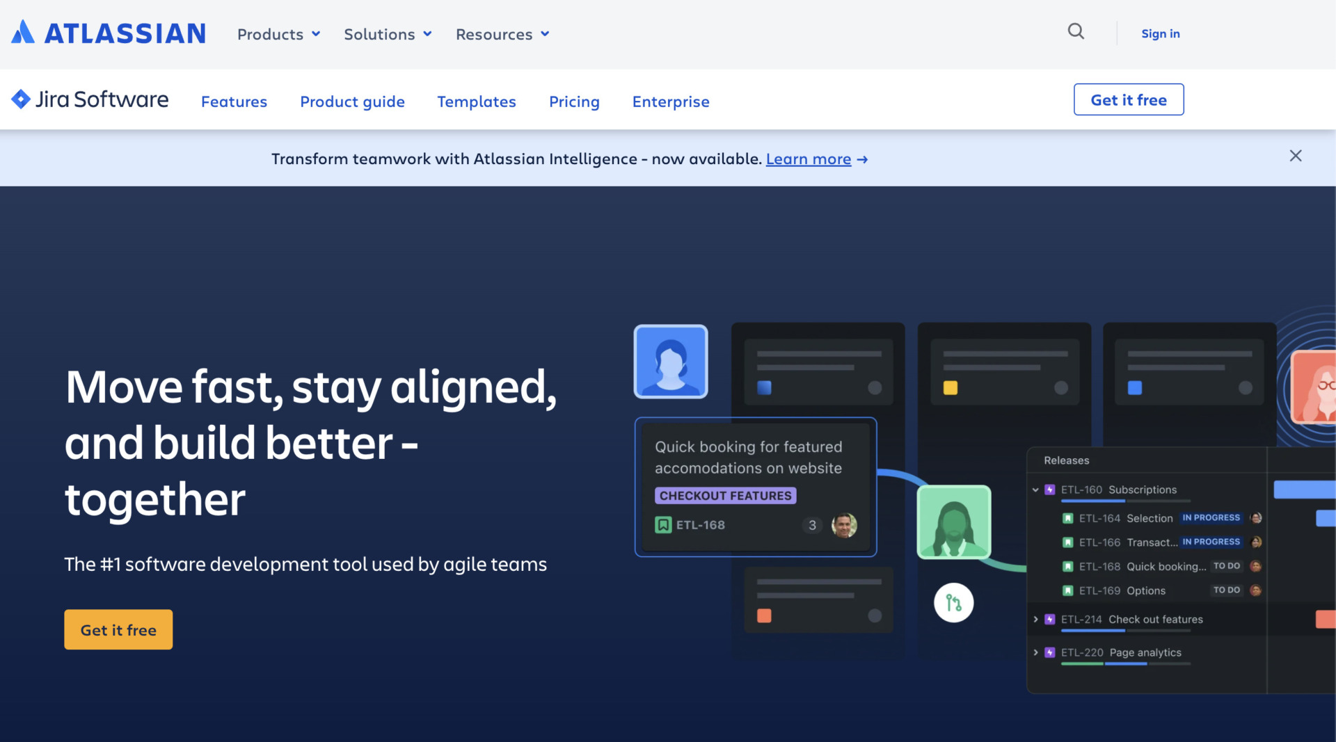 Top page of Jira